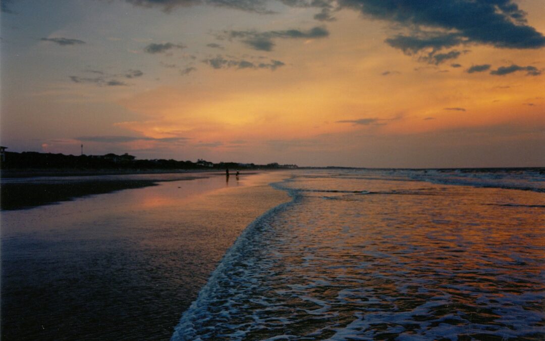 South Carolina beach at sunset